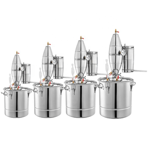 Equipo de Destilación de Alcohol de Cobre para Uso Doméstico 20L/70L para Whisky, Ron, Ginebra, Vodka, Brandy con Componente de Bomba Central - Product Image 2