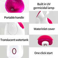 XBH - Vaporisateur facial portable à vapeur chaude, logo personnalisé, pour le nettoyage en profondeur de la peau, sauna à domicile, ozone, vapeur nano-ionique