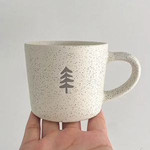 Japanese Ceramic High-value Coffee <b>Mugs</b> Pine <b>Tree</b> Pattern Oat Breakfast Milk Kawaii Cup Couple Tea Cups As Birthday Gift - Product Image 6