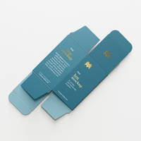 Cajas de Regalo Cosméticas Rectangulares Pequeñas Plegables con Logotipo Personalizado Ecológico, con Laminado Mate y Grabado