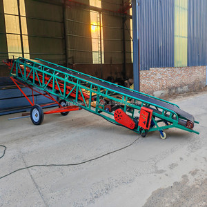 Transportador de Banda Telescópico de 2 Niveles Móvil de Alta Altura para Carga y Descarga de Contenedores con Velocidad Ajustable - Product Image 4