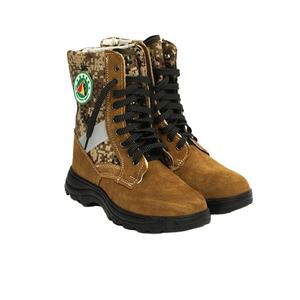Chaussures de pompier personnalisables directement de l'usine, bottes de sauvetage d'urgence en cuir, combinaison de protection ignifuge pour les forêts, vente en gros - Product Image 1