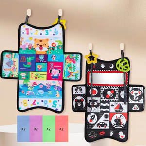 SUNNUO 2025 recién nacido tiempo de barriga espejo de tela plegable educación infantil juguetes sensoriales para hacer sonidos y roer - Product Image 3