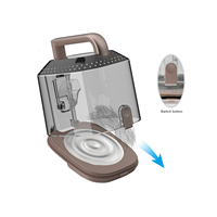 Kit d'outils de toilettage de poils de chien et de chat de grande capacité d'aspirateur pour animaux de compagnie de 3,2 L