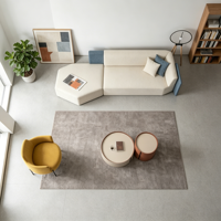 Ensemble de canapés en tissu moderne et confortable pour bureau et hôtel, cadre en bois ignifuge, utilisation dans le salon, le hall, la chambre, portable