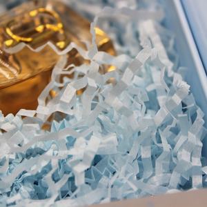 Caja de embalaje personalizada para cosméticos, Set de regalo con papel de <span class=keywords><strong>rafia</strong></span> arrugado para limpiador/crema/suero - Product Image 6