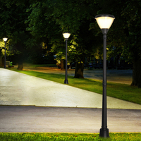 Lampes solaires LED d'extérieur 4,5W/5V 3500K pour éclairage de rue, pelouse, route, poteau, hauteur 1m 1,6m 2m, étanches IP65