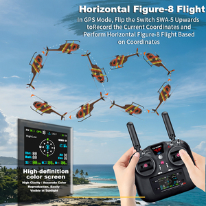 Nuevo Helicóptero RC SJY-F118S(MD500) 2026, Escala 1:16, 2.4G, 9 Canales, 6G GPS, con Motor sin Escobillas, Posicionamiento de Flujo Óptico, Juguetes RC - Product Image 3