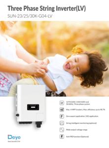 อินเวอร์เตอร์ออนกริด Deye SUN-23/25/30K-G04-LV ขนาด 23kw 25kw 30kw แบบสามเฟส แรงดันต่ำ สำหรับระบบโซลาร์เซลล์ออนกริด - Product Image 6