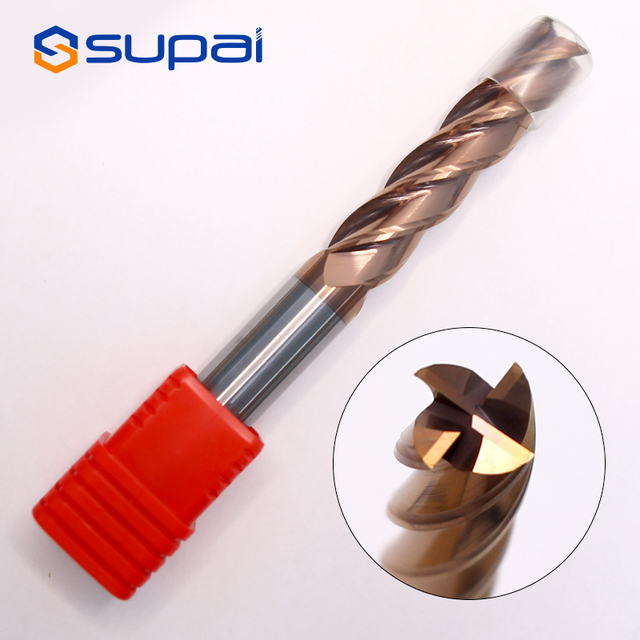 Solid Tungsten Carbide Drill Bits Diamondlike Coating 3 Flutes 35/45 Helix Coolant Holes for CNC Milling Engraving