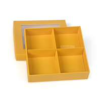 Caja Rígida de Dos Piezas con Ventana, Hecha a Mano, Reciclable, para Empaque de Bombones de Chocolate de Lujo, Personalizable