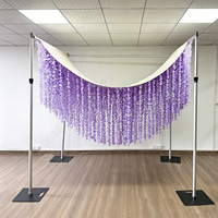 Guirlande de fleurs artificielles de glycine ANNIELU à longues brins pour décorations de fêtes, mariages, cabines photo et événements