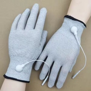 Silver Fiber <strong>Physiotherapy</strong> Conductive Gloves DDS Biological <strong>Electrotherapy</strong> Beauty Massage Health Care Electrode Gloves Wholesale - Product Image 6