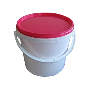 Customized color size LOGO food grade plastic PP bucket paint bucket plastic bucket