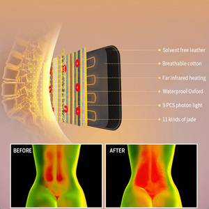 Sưởi ấm đá tin nhắn vành đai tùy chỉnh đầy đá nhiệt gói cơ thể vành đai ấm hơn giảm đau lưng pemf vành đai Photon hồng ngoại - Product Image 3
