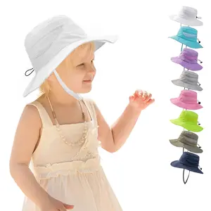 หมวกทรงถังสำหรับเด็กใส่ลำลองสำหรับทุกเพศหมวกถังโพลีเอสเตอร์ผ้าฝ้ายแบบสั่งทำสำหรับเด็ก