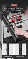 Tapis roulant électrique pliable Duojiu, machine de course portable, affichage sans fil du rythme cardiaque, 1-16 km/h