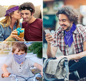 Groothandel 100% Polyester Klassieke Vierkante Paisley Bandana 'S <span class=keywords><strong>Custom</strong></span> Logo Sublimatie Mode Stijl Voor Volwassen Buitengebruik - Product Image 5