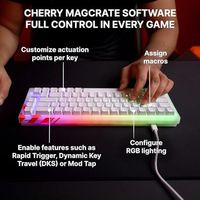 Clavier de jeu filaire magnétique compact OEM ODM K5 Pro TMR avec interrupteurs en cristal personnalisables, HotSwap, déclenchement rapide, SnapKey, atténuation du son