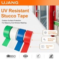 UJANG Ruban de masquage PE vert résistant aux UV pour ciment et maçonnerie, 48mm*33M, 30/60 jours, pour la construction