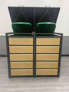 صندوق لـ 2 سلة عجلات مع لتر لكل منهما ، لون أنثراسايت وحبيبات الخشب في ملاهي بن عجلات - Product Image 5