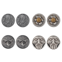 Lingchee Punk acier chirurgical vis Fit chair Tunnels squelette gothique 14mm aigle oreille extenseur étirement bouchons jauge