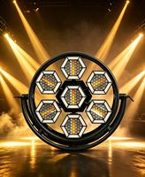 7 projecteurs stroboscopiques LED rétro pour scène, DJ, club, 7x50W COB + LED RGB auxiliaires, effet d'éclairage de fond pour club, mariage, fête