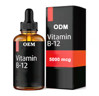 Complément de Vitamine B12 en Gouttes OEM ODM – Gouttes Liquides Sublinguales B12 pour Soutenir le Métabolisme et l'Énergie – Gouttes Liquides de Vitamine B12 Végétaliennes pour Améliorer l'Énergie