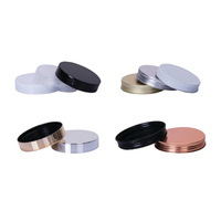 Personnalisé De Haute Qualité Pas Cher 250Ml 330Ml En Plastique Boîtes Avec Noir En Plastique Couvercle En Aluminium