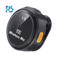 Microphone Lavalier à Batterie (3-6 Heures) en Matériau ABS 5.3, Réponse Haute Fréquence pour Diffusion en Direct et Enregistrement Téléphonique