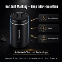 YUEHANGTC Diffuseur de parfum pour voiture à fixation sur porte-gobelet, diffusion ambiantale à 360°, désodorisant au charbon actif, à base végétale