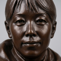 Sculpture de buste humain en bronze sur mesure, statue de portrait féminin en bronze pour l'affichage dans les salles de musée