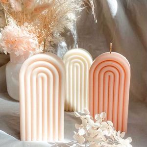 Wholesale Design Custom <b>Gifts</b> Decoration DIY Rainbow Bridge Soap Mould Silicone Mold for Epoxy Resin Concrete Candle Making - Product Image 1