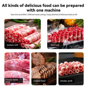 Nouvelle <span class=keywords><strong>machine</strong></span> à découper les rouleaux de viande de mouton congelée / <span class=keywords><strong>machine</strong></span> à trancher le bacon / trancheuse à viande automatique CNC épaisseur réglable en acier inoxydable - Product Image 6