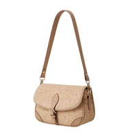 Sac Demi-Lune en Liège de Mode pour Femmes Sac Épaule Dumpling Imprimé Logo Personnalisé