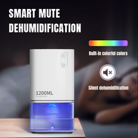 Mini déshumidificateur 42 OZ, petit déshumidificateur semi-conducteur renouvelable, silencieux, pour la pièce, la maison, le foyer