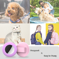 Étui en silicone étanche pour AirTag, support de suivi GPS, suivi mondial, compatible avec la fonction Localiser de iOS, anti-perte, localisateur pour enfants et animaux de compagnie