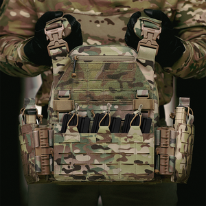 Chaleco Táctico Portaplacas PTG Ligero de Liberación Rápida Estilo MOLLE de Nailon 500D - Product Image 2
