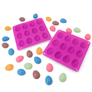 12-Link Ostern Schokoladen form Silikon Küchen zubehör Neue Produkte 2024 Backwerk zeug Osterei Form Fondant Formen