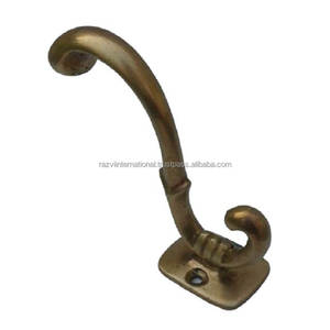 Crochet nautique en laiton fini antique petit crochet décoratif suspendu en tissu de conception moderne - Product Image 6