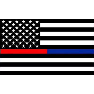 RED-Blue line flag