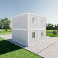 Maison conteneur en acier de 40 pieds certifiée CE, maison préfabriquée modulaire moderne pour dortoirs étudiants, bureaux et hôtels, conception respirante
