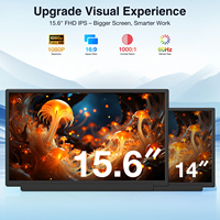 Écran portable pour ordinateur portable 15,6 pouces, 1080P FHD IPS, anti-traces de doigts, dos texturé, pour le bureau et les voyages, OEM ODM Factory