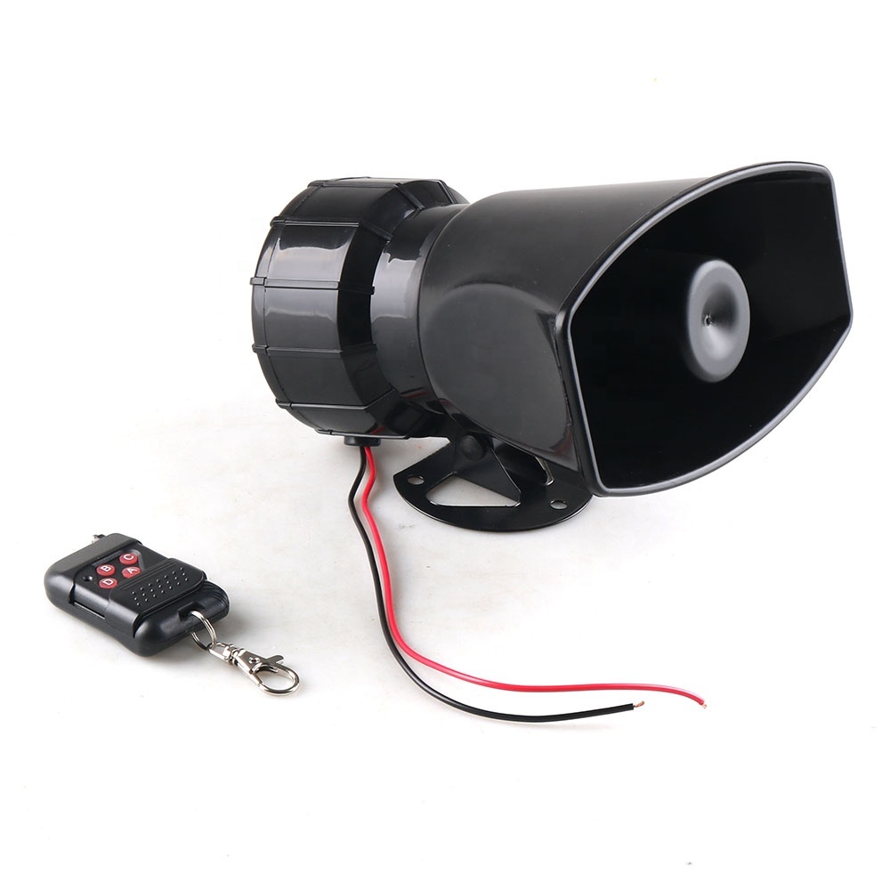 12V 7 Tones Wireless Electronic Siren Loud Car Warning Alarm 130dB Police Fire Siren Horn Car accessories