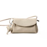 Sacs à bandoulière de luxe personnalisés pour femmes, en cuir végétalien, double pochette, sacs messager OEM ODM pour dames