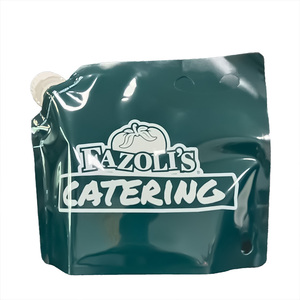 ถุงใส่เครื่องดื่มเหลวทำจากแก้วกาแฟทำจากน้ำแยมพร้อมช่องพวยตรงมุมพิมพ์ลายได้ตามต้องการ - Product Image 5