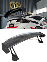 Aileron de coffre arrière en fibre de carbone noir à simple voile pour Civic 11e génération FL5 Type R Hatchback (2021-2024) style VRS 3X3 Twill