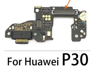 Port Pengisi Daya Konektor USB Asli untuk Huawei P9 P10 P20 P30 P40 Lite E Plus Papan Pengisi Daya Dok Kabel Fleksibel