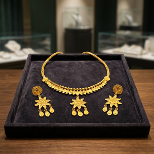 Collares de Moda al por Mayor Chapados en Oro de 14K, 18K, 24K, Conjunto de Joyería Tradicional, Collares de Latón Rellenos de Oro Micronizado - Product Image 3