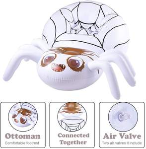 Dekorasyonlar Örümcek Salonu Egzersiz Topu Şişme Şezlong Cadılar Bayramı Eğlenceli Parti Fikirleri PVC Malzeme 105cm - Product Image 3